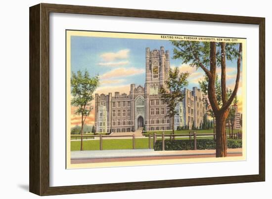 Keating Hall, Fordham University, New York City-null-Framed Art Print