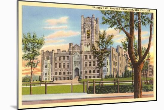 Keating Hall, Fordham University, New York City-null-Mounted Art Print