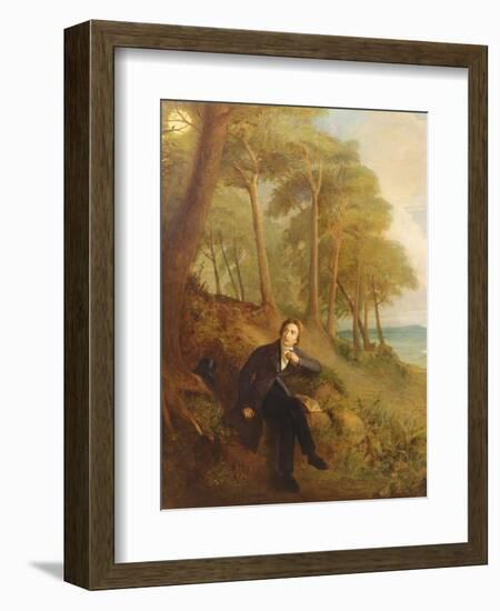 Keats Listening to the Nightingale on Hampstead Heath, 1845 (See also 145175)-Joseph Severn-Framed Giclee Print