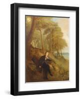 Keats Listening to the Nightingale on Hampstead Heath, 1845 (See also 145175)-Joseph Severn-Framed Giclee Print