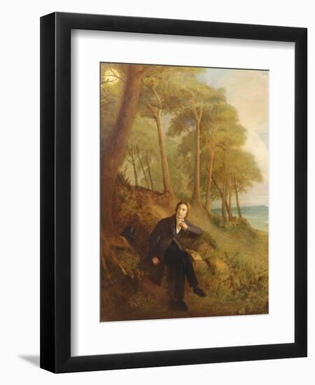 Keats Listening to the Nightingale on Hampstead Heath, 1845 (See also 145175)-Joseph Severn-Framed Giclee Print