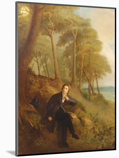 Keats Listening to the Nightingale on Hampstead Heath, 1845 (See also 145175)-Joseph Severn-Mounted Giclee Print