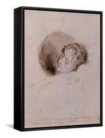 Keats on His Death Bed, 1821-Joseph Severn-Framed Stretched Canvas