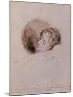 Keats on His Death Bed, 1821-Joseph Severn-Mounted Giclee Print