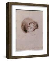 Keats on His Death Bed, 1821-Joseph Severn-Framed Giclee Print