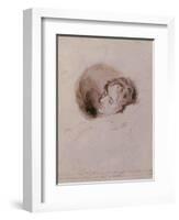 Keats on His Death Bed, 1821-Joseph Severn-Framed Giclee Print