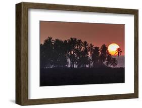 Keawaiki Bay area at Sunset, Kohala Coast, near Kona, Big Island, Hawaii, USA-Stuart Westmorland-Framed Photographic Print