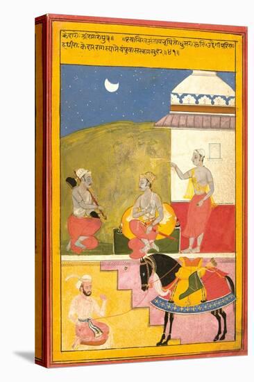 Kedar Ragini of Sri, 1628-Shah ud Din-Stretched Canvas