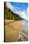 Kee Beach on the Napali Coast, Kauai, Hawaii, United States of America, Pacific-Michael Runkel-Stretched Canvas