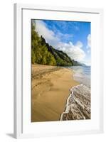 Kee Beach on the Napali Coast, Kauai, Hawaii, United States of America, Pacific-Michael Runkel-Framed Photographic Print