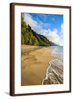 Kee Beach on the Napali Coast, Kauai, Hawaii, United States of America, Pacific-Michael Runkel-Framed Photographic Print