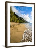 Kee Beach on the Napali Coast, Kauai, Hawaii, United States of America, Pacific-Michael Runkel-Framed Photographic Print
