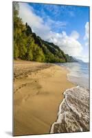 Kee Beach on the Napali Coast, Kauai, Hawaii, United States of America, Pacific-Michael Runkel-Mounted Photographic Print