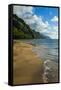 Kee Beach on the Napali Coast, Kauai, Hawaii, United States of America, Pacific-Michael Runkel-Framed Stretched Canvas