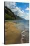 Kee Beach on the Napali Coast, Kauai, Hawaii, United States of America, Pacific-Michael Runkel-Stretched Canvas