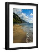 Kee Beach on the Napali Coast, Kauai, Hawaii, United States of America, Pacific-Michael Runkel-Framed Photographic Print