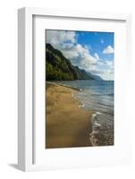 Kee Beach on the Napali Coast, Kauai, Hawaii, United States of America, Pacific-Michael Runkel-Framed Photographic Print