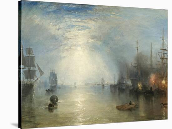 Keelmen Heaving in Coals by Moonlight, 1835-J. M. W. Turner-Stretched Canvas