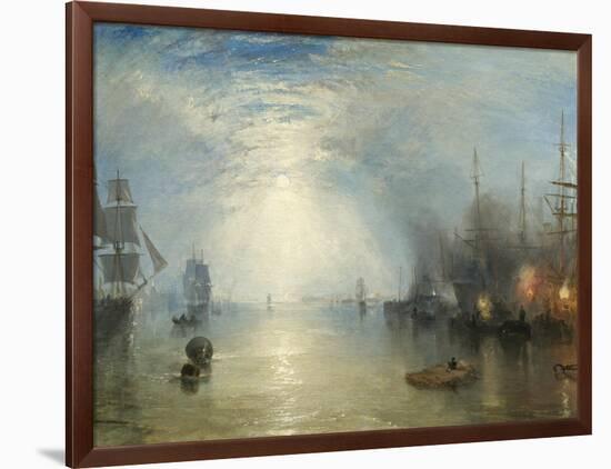 Keelmen Heaving in Coals by Moonlight, 1835-J. M. W. Turner-Framed Giclee Print