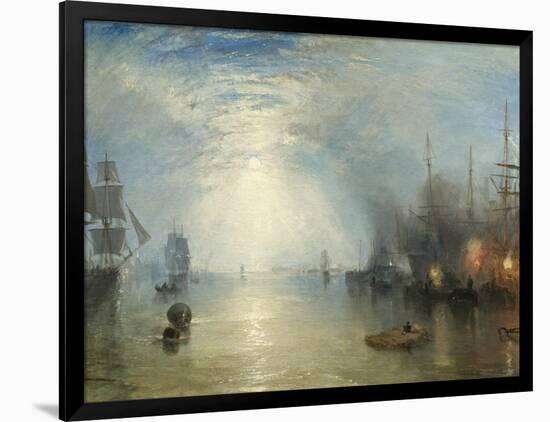 Keelmen Heaving in Coals by Moonlight, 1835-J. M. W. Turner-Framed Giclee Print