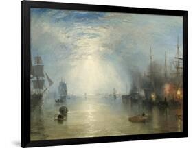 Keelmen Heaving in Coals by Moonlight, 1835-J. M. W. Turner-Framed Giclee Print