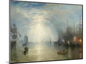 Keelmen Heaving in Coals by Moonlight, 1835-J. M. W. Turner-Mounted Giclee Print