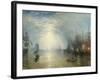 Keelmen Heaving in Coals by Moonlight, 1835-J. M. W. Turner-Framed Giclee Print