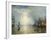 Keelmen Heaving in Coals by Moonlight, 1835-J. M. W. Turner-Framed Art Print