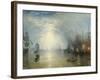 Keelmen Heaving in Coals by Moonlight, 1835-J. M. W. Turner-Framed Art Print