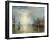 Keelmen Heaving in Coals by Moonlight, 1835-J. M. W. Turner-Framed Art Print