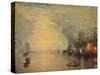 'Keelmen Heaving in Coals by Moonlight', 1835-JMW Turner-Stretched Canvas