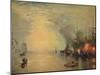 'Keelmen Heaving in Coals by Moonlight', 1835-JMW Turner-Mounted Giclee Print