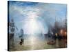 Keelmen Heaving in Coals-J. M. W. Turner-Stretched Canvas