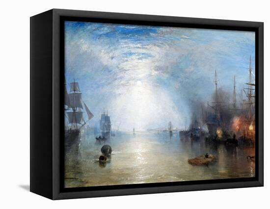 Keelmen Heaving in Coals-J. M. W. Turner-Framed Stretched Canvas