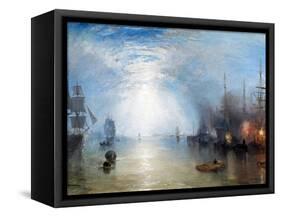 Keelmen Heaving in Coals-J. M. W. Turner-Framed Stretched Canvas