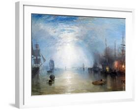 Keelmen Heaving in Coals-J. M. W. Turner-Framed Giclee Print