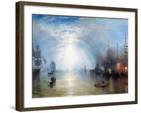 Keelmen Heaving in Coals-J. M. W. Turner-Framed Giclee Print