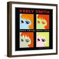 Keely Smith - Keely Swings Basie-style-null-Framed Art Print