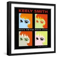 Keely Smith - Keely Swings Basie-style-null-Framed Art Print