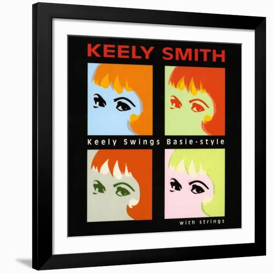 Keely Smith - Keely Swings Basie-style-null-Framed Art Print