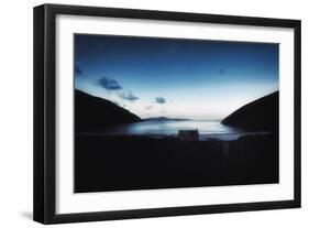 Keem Bay Black and Blue-Philippe Sainte-Laudy-Framed Photographic Print