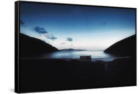 Keem Bay Black and Blue-Philippe Sainte-Laudy-Framed Stretched Canvas