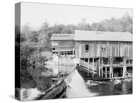 Keene Valley, Old Mill on the Ausable, Adirondack Mts., N.Y.-null-Stretched Canvas