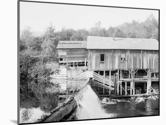 Keene Valley, Old Mill on the Ausable, Adirondack Mts., N.Y.-null-Mounted Photo