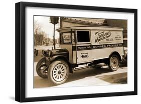 Keener Brand Meets, Kuhner Packing Co. Delivery Truck-null-Framed Art Print