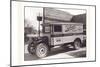 Keener Meat Truck-null-Mounted Art Print