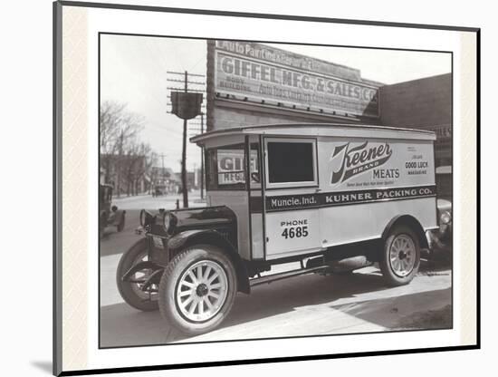 Keener Meat Truck-null-Mounted Art Print