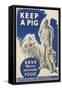 Keep a Pig Poster-null-Framed Stretched Canvas