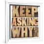 Keep Asking Why-PixelsAway-Framed Art Print