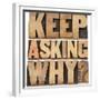 Keep Asking Why-PixelsAway-Framed Premium Giclee Print